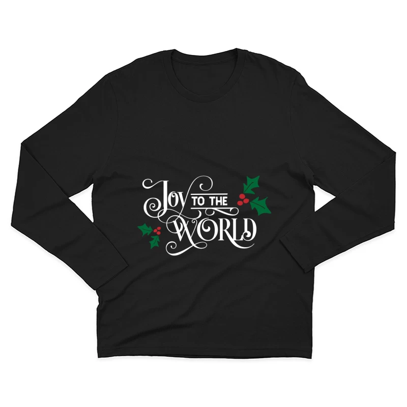 Joyeux Noël : Joie au Monde Homme Manches Longues T-Shirt