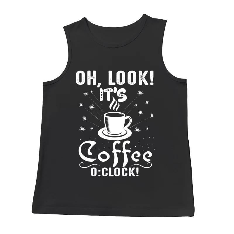 Affiche Café O'Clock au Style Rétro Homme Débardeur