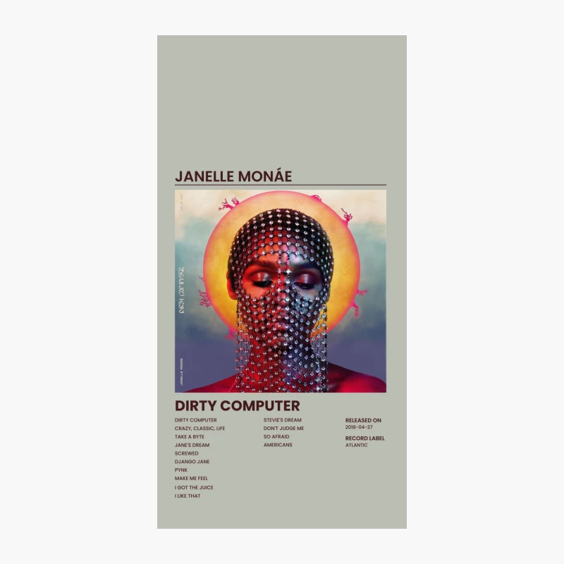 Janelle Monáe's Futuristic "Dirty Computer" Album Cover iPhone Case