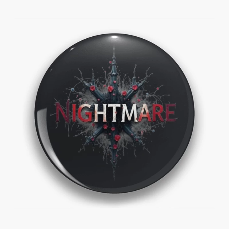 Nightmare Horror Graphic Design Pin