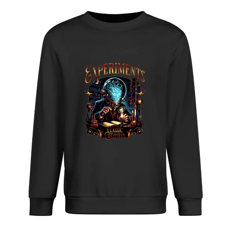 Steampunk Mad Scientist's Laboratory: Classic Experiments Male Pullover Sweatshirt