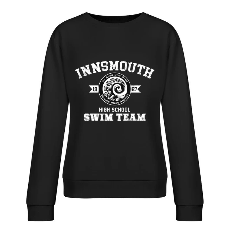 Vintage 1927 High School Swimming and Dive Team Logo Female Pullover Sweatshirt