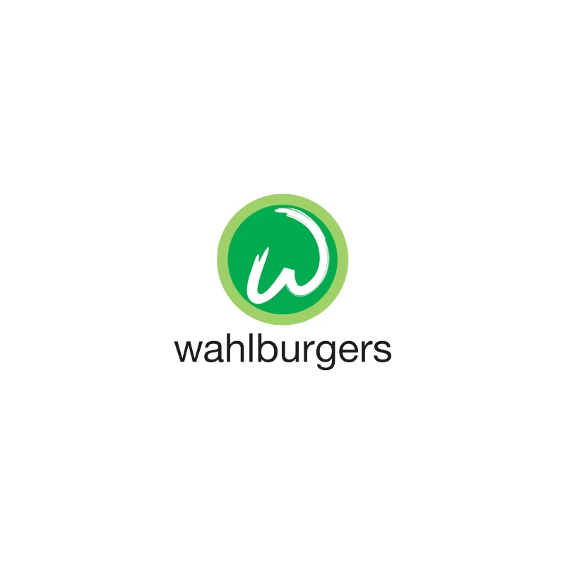 Wahlburgers Restaurant Chain Green Circle Logo Design Coffee Mug