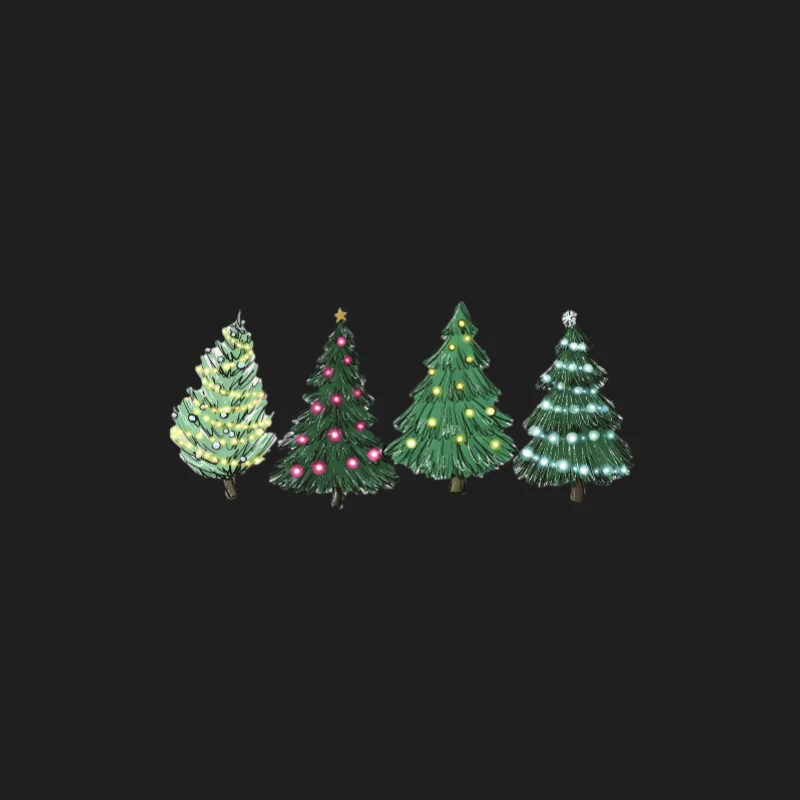 Arbres de Noël en céramique illuminés Homme Débardeur