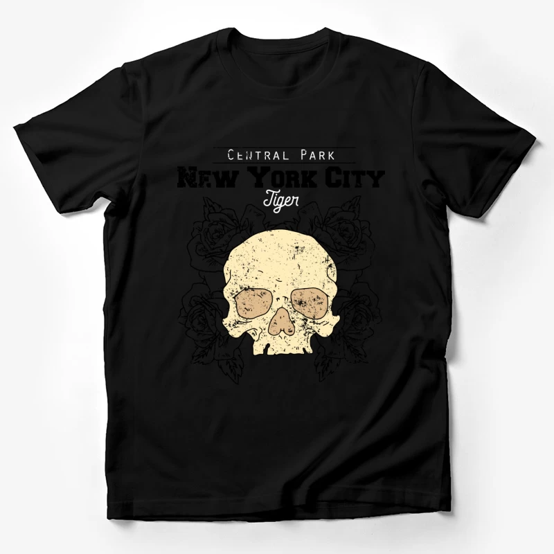 Crâne Central Park Tigre Homme T-Shirt