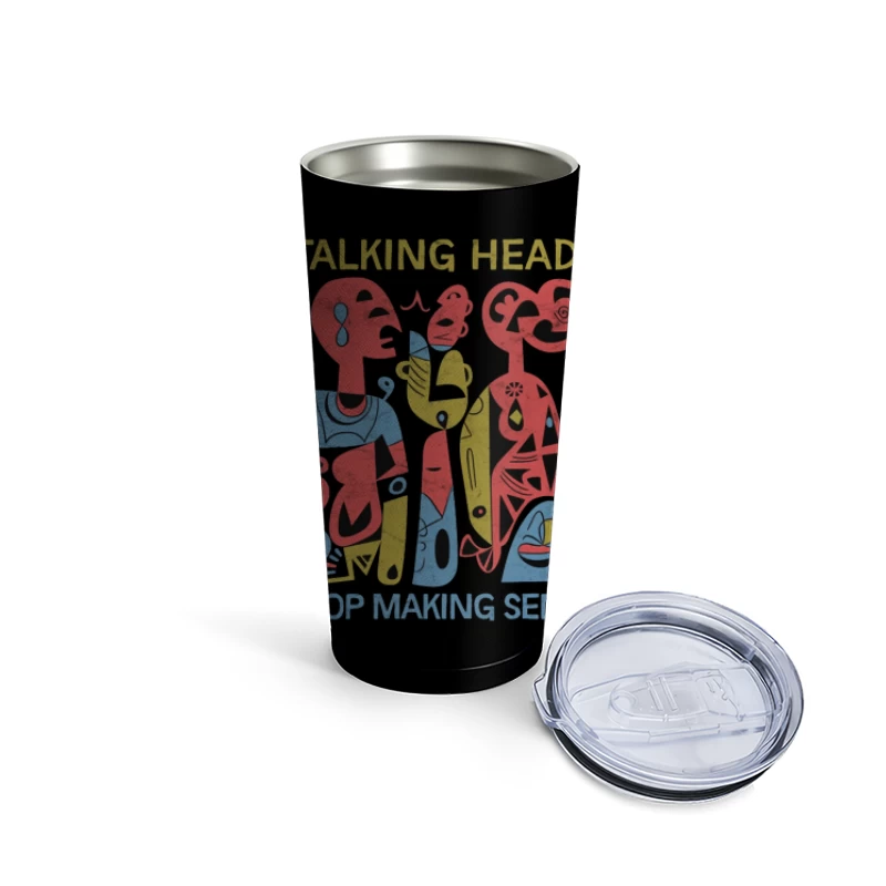 Talking Heads "Stop Making Sense" Abstract Album Art Travel Mug