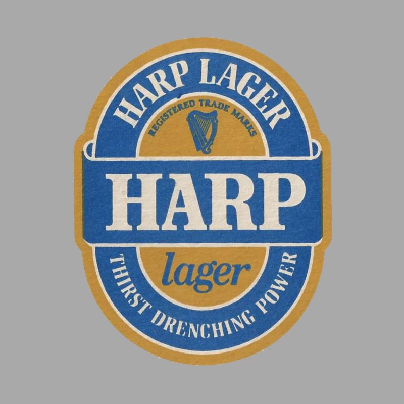 Harp Lager Male Pullover Hoodie