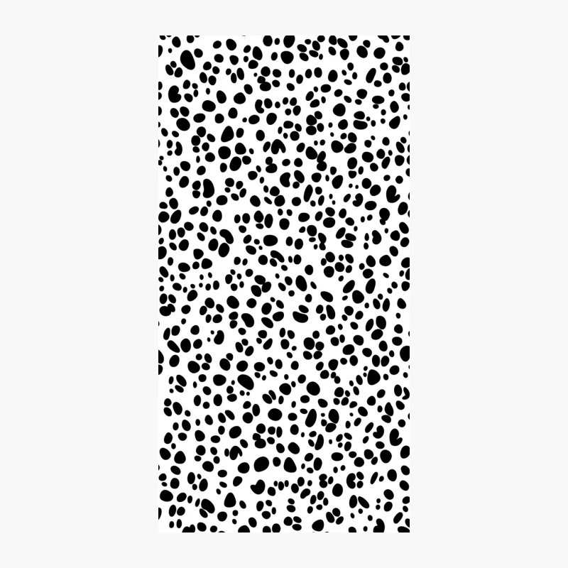 Dalmatian-Inspired Black and White Spotted Pattern iPhone Case