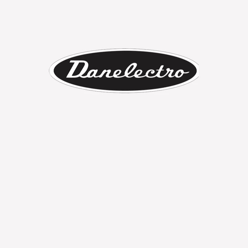 Vintage Danelectro Musical Equipment Logo in Black and White Female T-Shirt