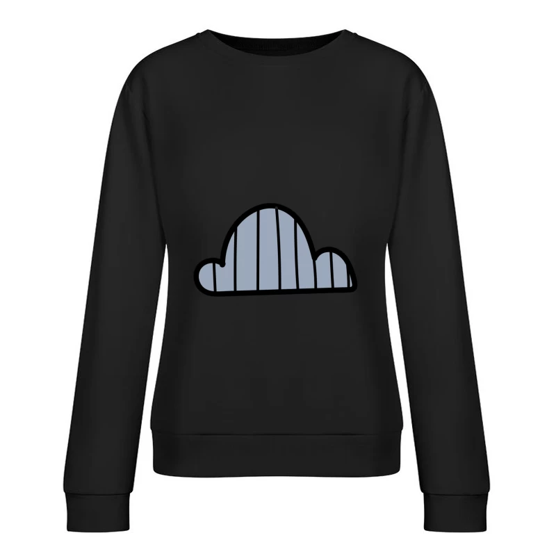 Nuage abstrait rayé Femme Sweat-shirt à enfiler