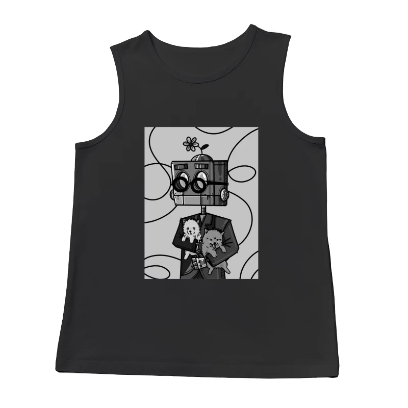 Robokite with Puppies Male Tank Top