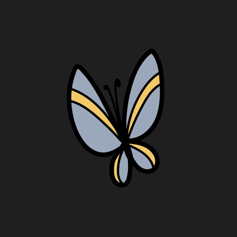 Papillon stylisé aux ailes colorées Homme Débardeur