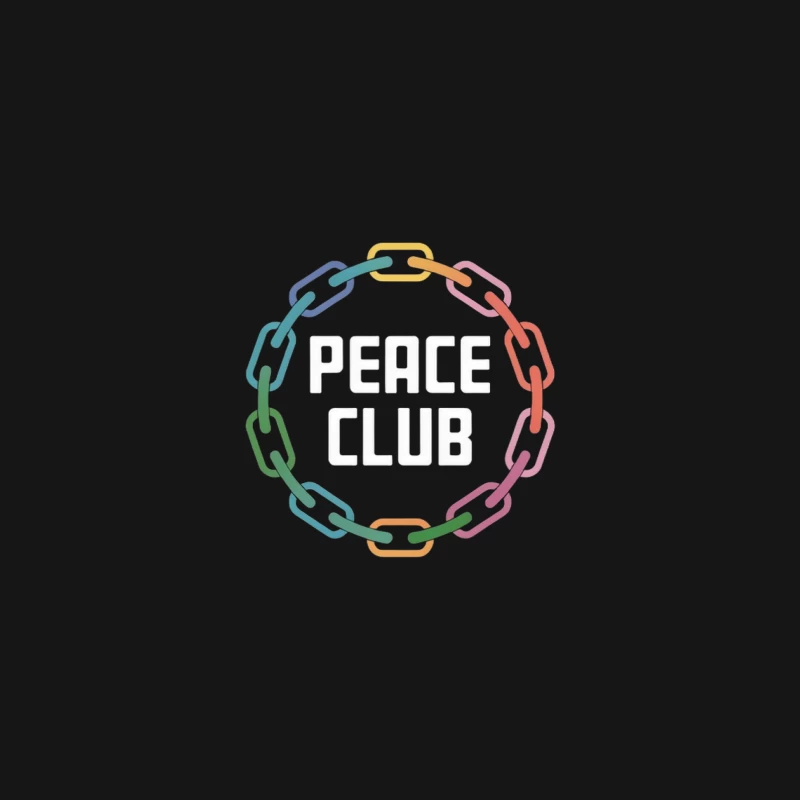 Colorful Chain Circle: Unity in Diversity Desk Mat