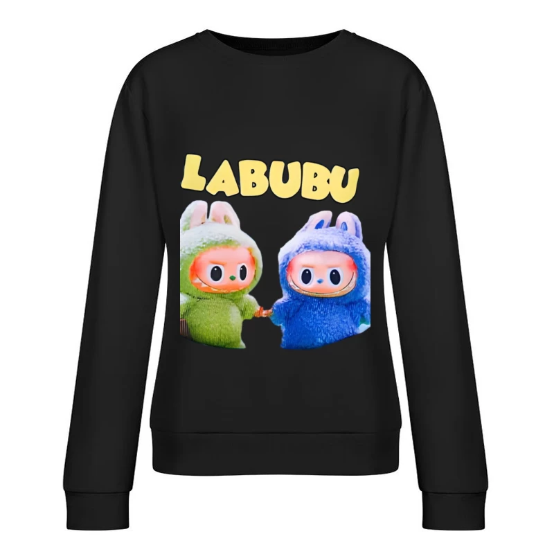Labubu Figuren in Kostümen Damen Pullover Sweatshirt