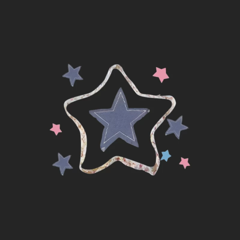 Design di stelle colorate Felpa pullover Donna