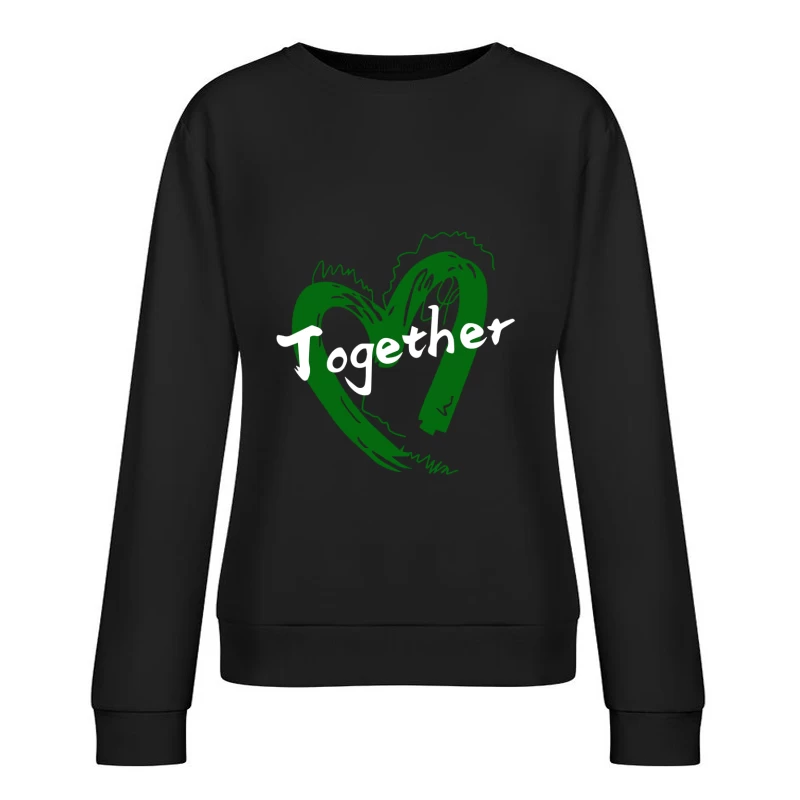 Zusammen Herz Kunst Damen Pullover Sweatshirt