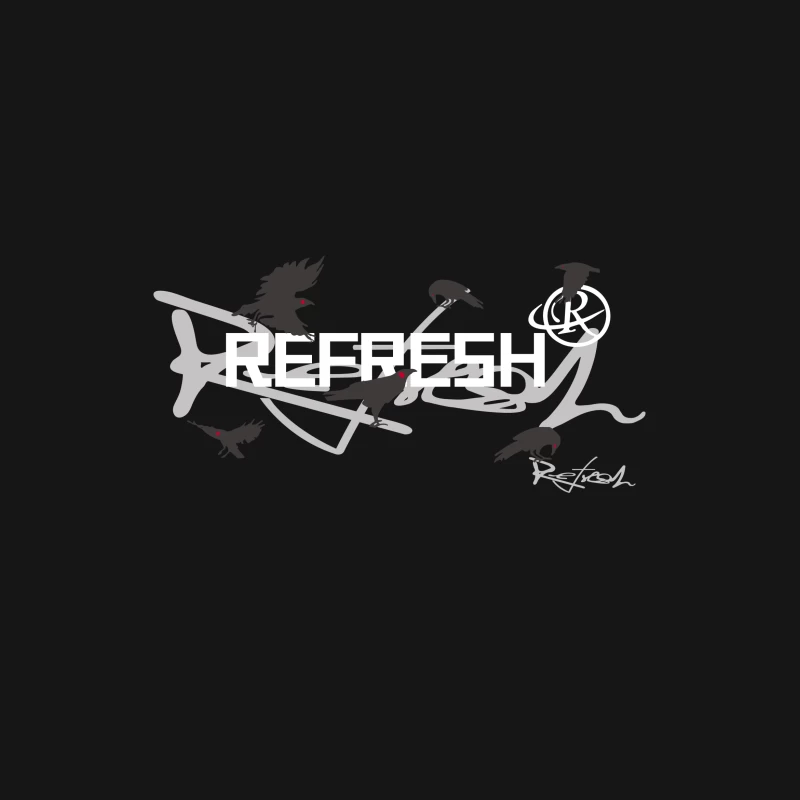 Erfrischendes Vogeldesign Herren T-Shirt
