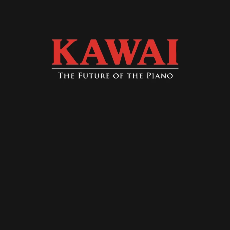 Kawai Piano Brand Logo with Slogan "The Future of the Piano" Male T-Shirt