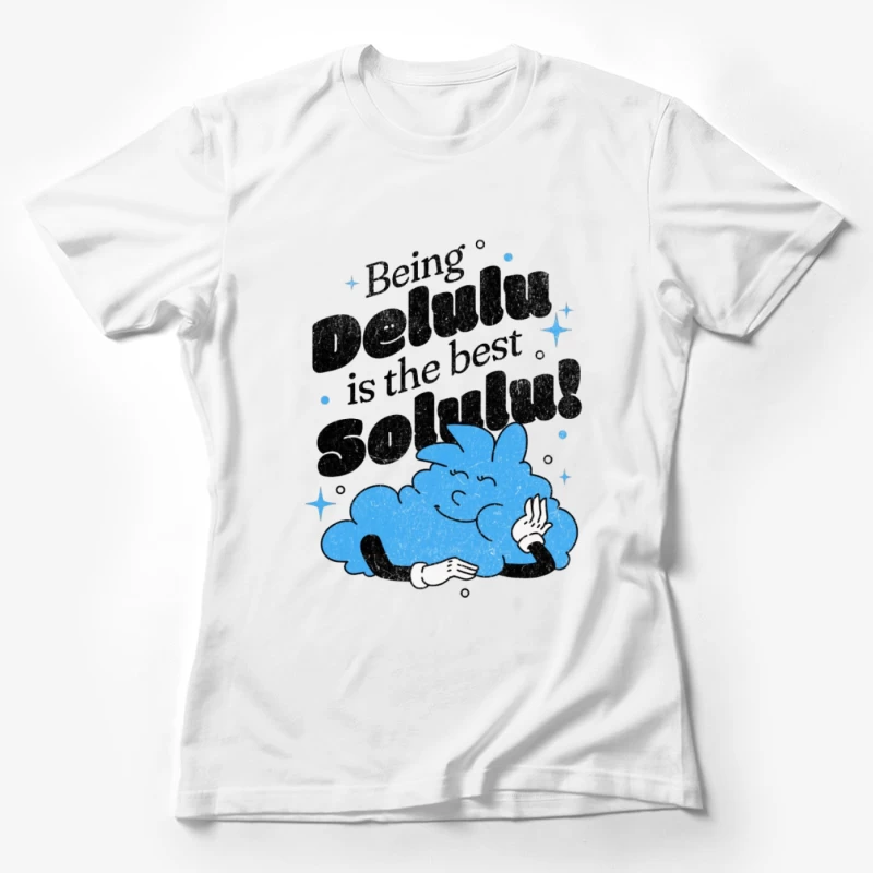 Illustration mignonne de nuage avec citation motivante Femme T-Shirt