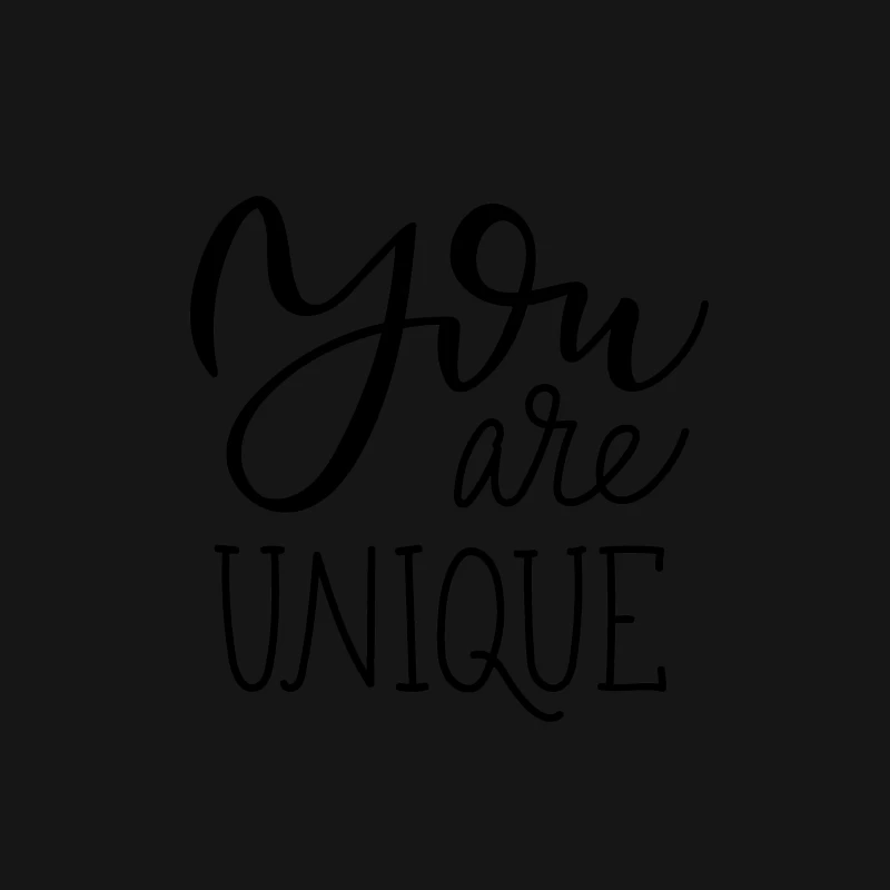 Message Positif: Vous Êtes Unique Femme T-Shirt