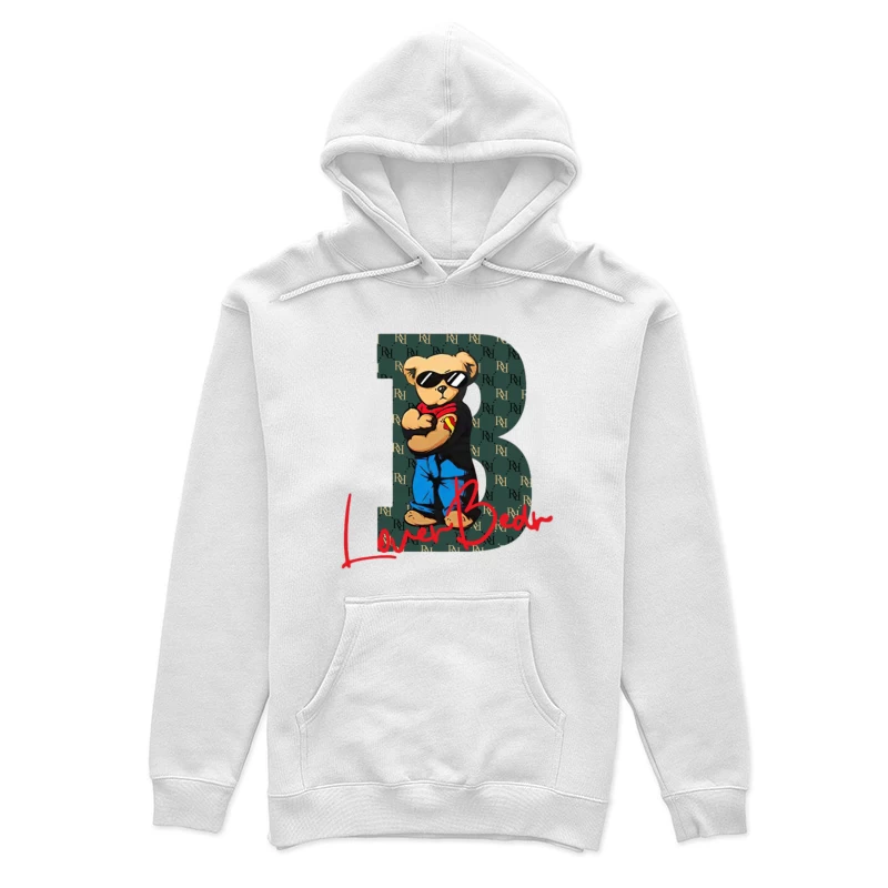 Stilvoller Bär mit Sonnenbrille Damen Pullover Hoodie
