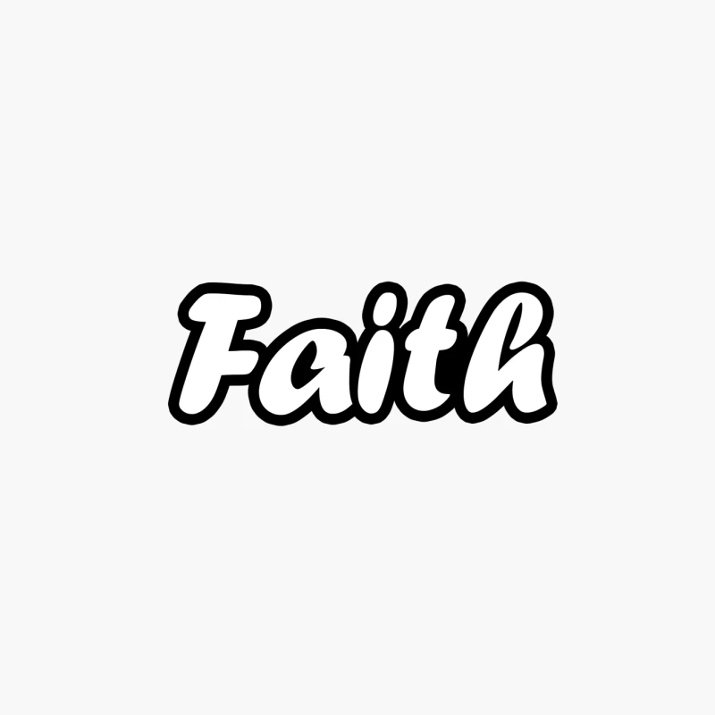 Word Art: Faith Cotton Tote Bag