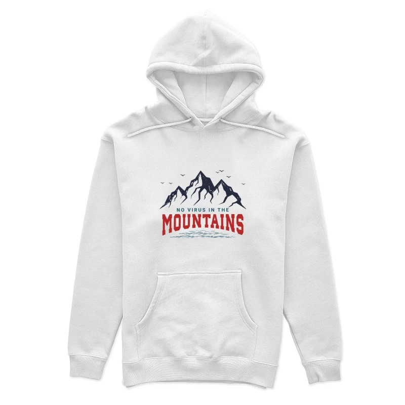 Pas de virus dans les montagnes Femme Sweat à capuche