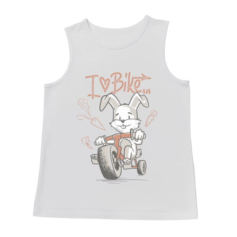 Lustiger Hase auf Dreirad Herren Tanktops