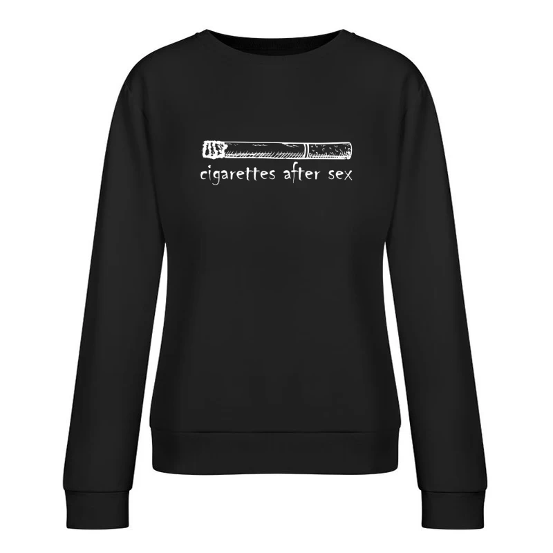 Cigarettes After Sex Logo White Female Pullover Sweatshirt