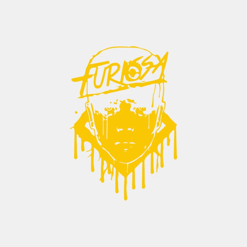 Furiosa Streetwear Logo: Urban Graffiti-Inspired Fashion Brand Design Male Tank Top