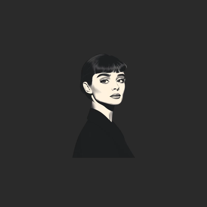 Classic Elegance: Iconic Retro Portrait in Black and White Baseball Cap