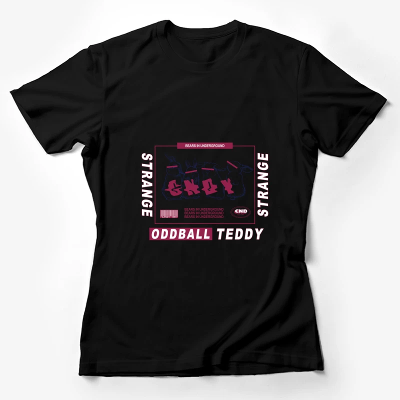 Seltsamer Bär im Untergrund Damen T-Shirt