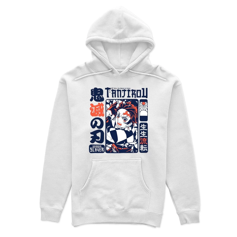 Demon Slayer Tanjiro Design Damen Pullover Hoodie