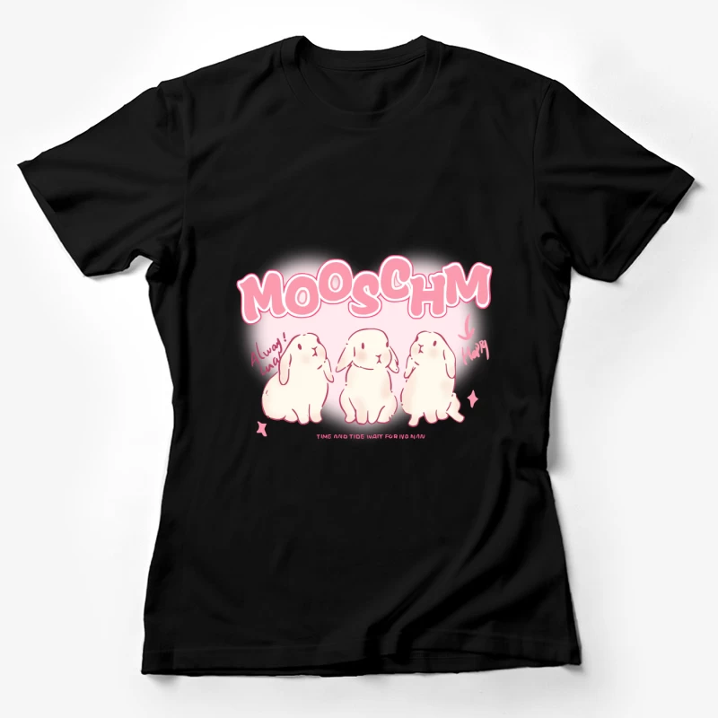 Niedliche Häschen im Herzen Damen T-Shirt