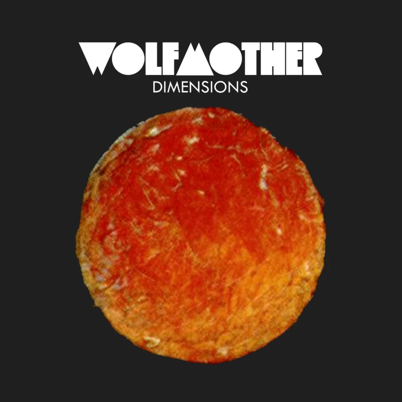 Wolfmother - Dimensions Album Cover with Orange Celestial Design Male Tank Top