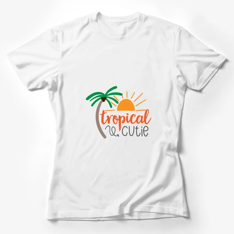 Thème tropical ensoleillé Femme T-Shirt