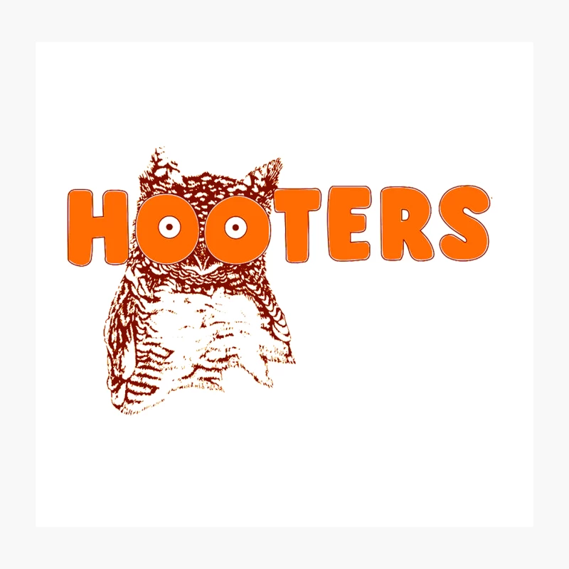 hooters food chain Throw Pillow