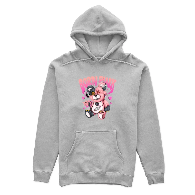 Süßer kaputter Teddybär mit Herzen Damen Pullover Hoodie