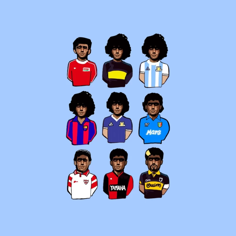 Retro Football Legends - THE MARADONAS Pin