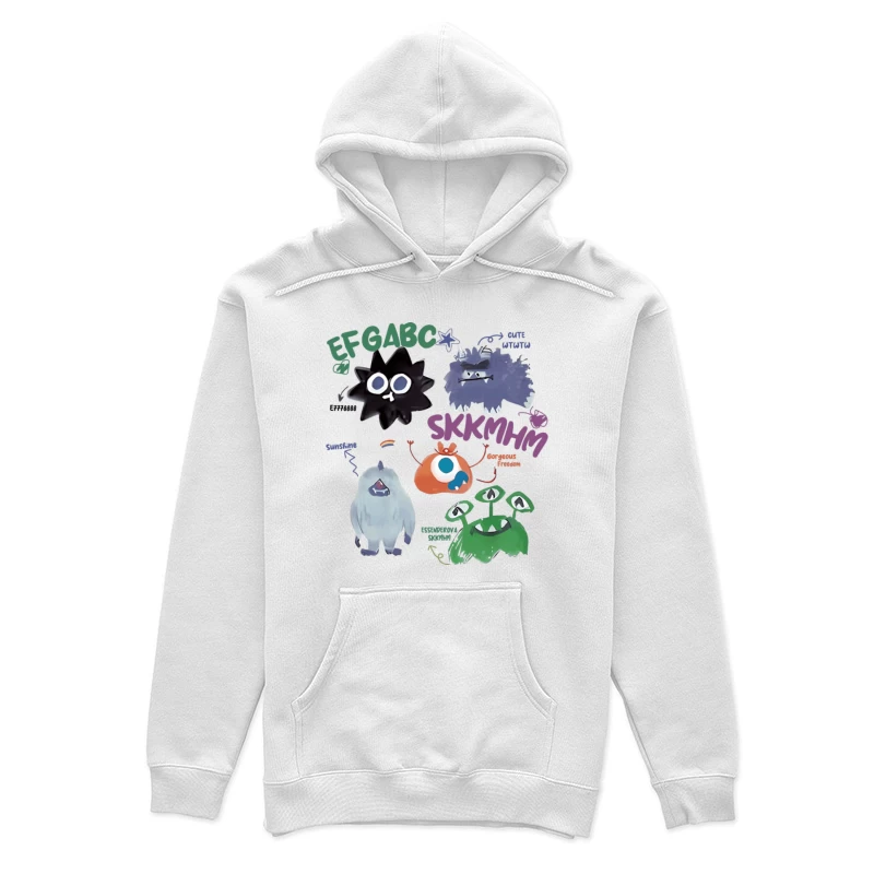 Monsters mit musikalischen Noten Damen Pullover Hoodie