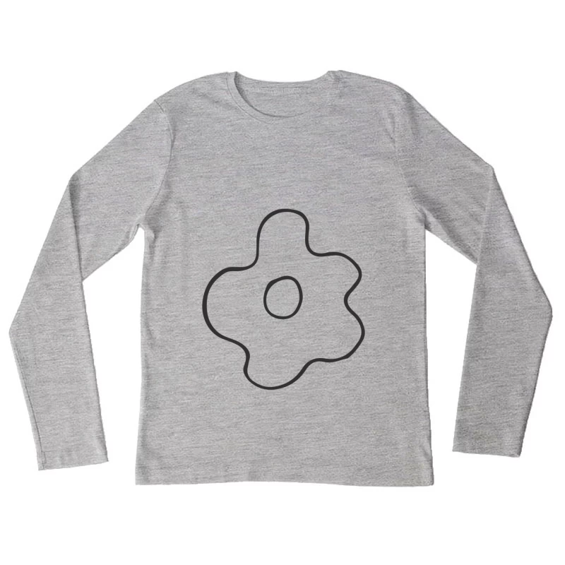 Forme abstraite organique Femme Manches Longues T-Shirt