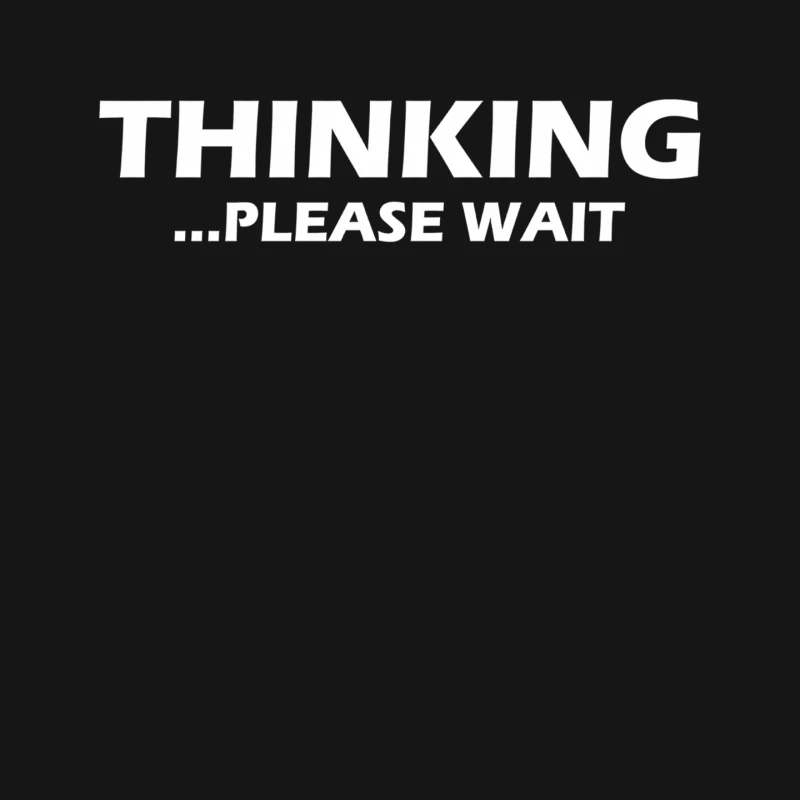 THINKING PLEASE WAIT Mouse Pad