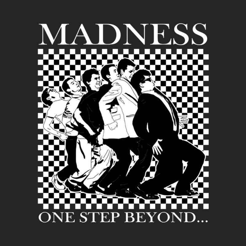 Madness "One Step Beyond" Album Art with Dancing Figures Male Pullover Sweatshirt