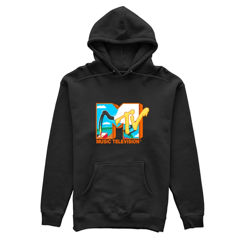 Kreatives MTV Logo mit bunten Elementen Damen Pullover Hoodie