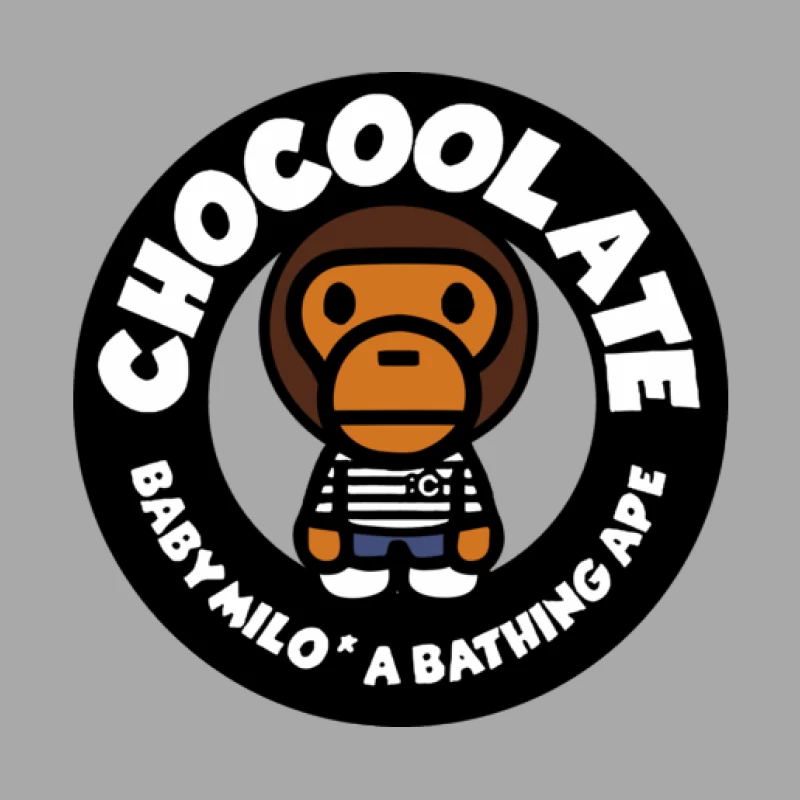 Chocoolate Baby Milo Design Herren Pullover Hoodie