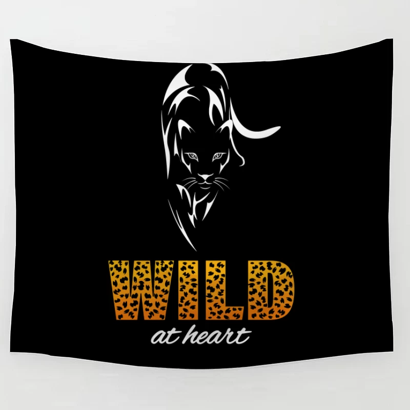 Wild at Heart – Bold Leopard Spirit Tapestry