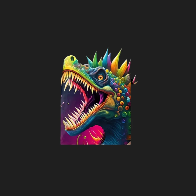 Bunter Dinosaurier mit Regenbogenschuppen Herren Tanktops