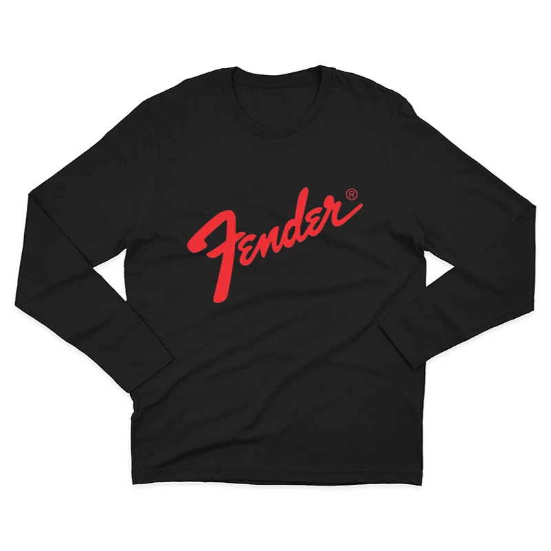 Fender Musical Instruments Corporation Red Logo Male Long Sleeve T-Shirt