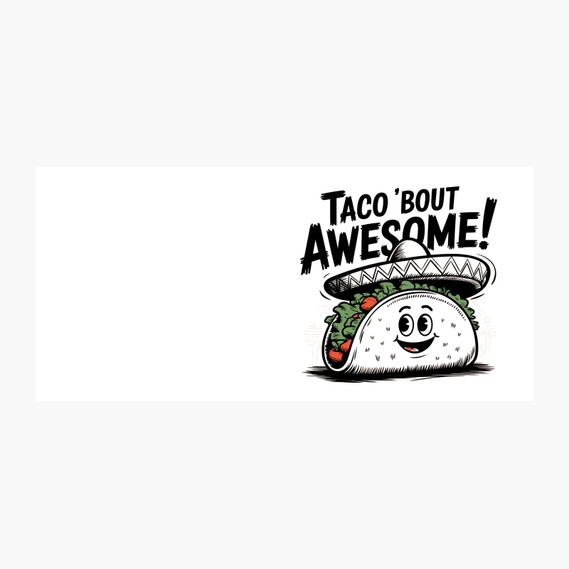 Cartoon Taco Pun with Humorous Typography Coffee Mug
