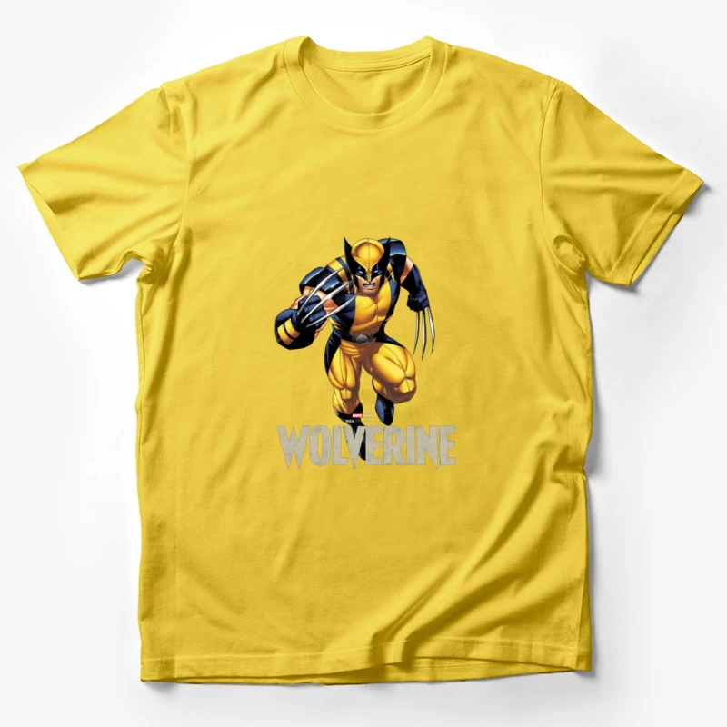 Wolverine Comic Character Male T-Shirt